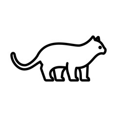 Cat Icon Logo Design Vector Template Illustration Sign And Symbol Pixels Perfect