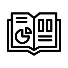 data discovery line icon illustration vector graphic