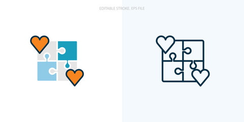 Solution icon for your website, logo, app, UI, product print. Solution concept flat Silhouette vector illustration icon. Editable stroke icons set. EPS file