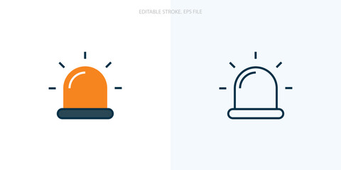 Emergency icon for your website, logo, app, UI, product print. Emergency concept flat Silhouette vector illustration icon. Editable stroke icons set. EPS file