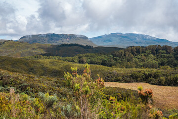 Scenic view of Table Mountain in Chogoria Route, Mount Kenya National Park, Kenya