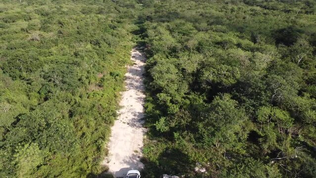 Highway nature mexico merida yucatan aerial view drone nature sunset beautiful