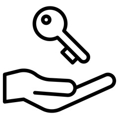 hand key icon