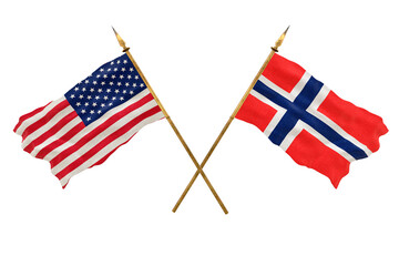 Background for designers. National Day. National flags  of United States of America. USA and Bouvet island