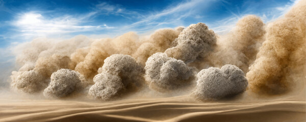  Sand dust clouds background
