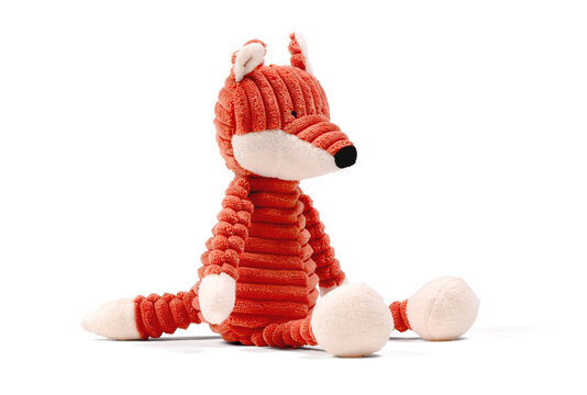 Fox toy, isolated on white
