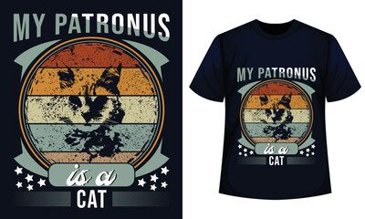 Animal t-shirts Design My patronus is a cat