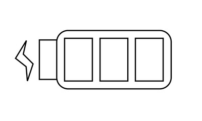 Illustration of a fully charged battery