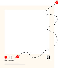 Obraz premium a frame design frame for presentation display 