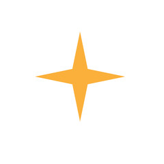 Yellow Abstract Geometric Element