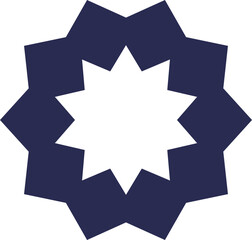 Blue Donker Abstract geometric element