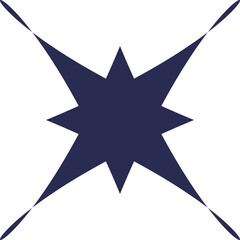 Blue Donker Abstract geometric element