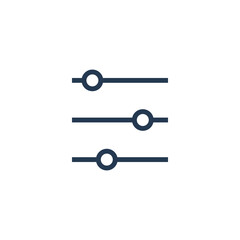 Filter icon modern vector line design symbol sign options settings adjustment order file