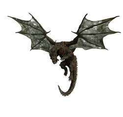 Obraz premium zombie dragon 3d render