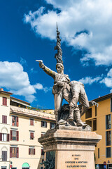 Monument of Piazza Mentana, Florence, Italy, Europe