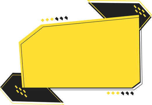an abstract geometric image in the form of an abstract yellow and black color
