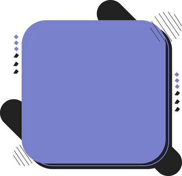 an abstract geometric image in the form of a square in blue and black
