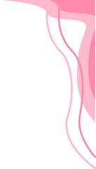 a pink abstract painting whose type of painting does not have a painting pattern, object or figure, but has its own ideas or ideas.
