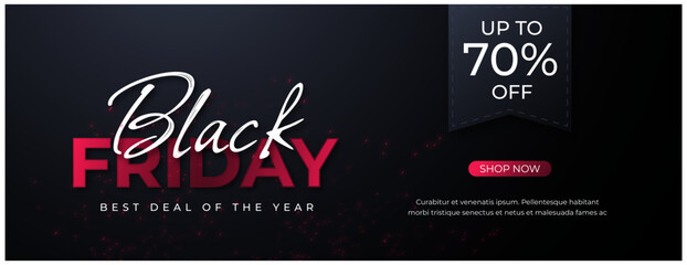 Black friday sale banner, special offer. Banner of sale, website store banner templates. Banners for online shopping. Editable Instagram Stories