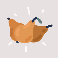 Vector illustration of pears