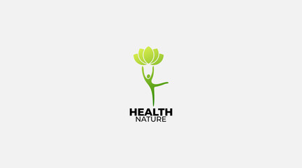 health care logo vector. Human health template design concept illustration