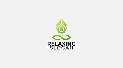 Obraz premium Yoga Nature Logo Design Template