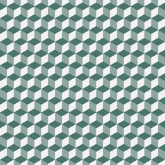 Seamless background pattern with cube texture, geometric design, eps10 vector