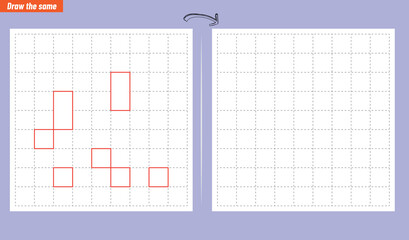 Visual intelligence questions IQ TEST. Draw the same