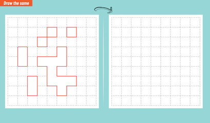 Visual intelligence questions IQ TEST. Draw the same