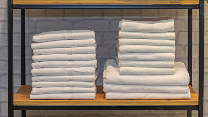 White Towels Shelf