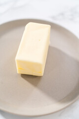 Softening unsalted butter