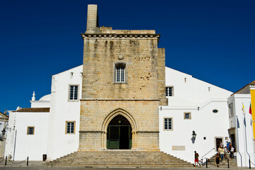 Cathedral in the old city at Faro Algarve Portugal.
