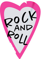 Love Rock and Roll Sticker