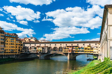 Ponte Vecchio Bridge over Arno River, Florence, Italy, Europe