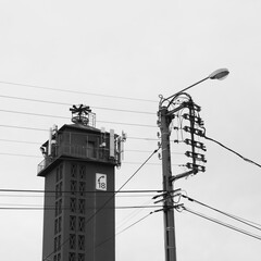 Emergency call data information networking cable siren alarm building with inscription emergency...