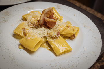 original Sicilian pasta carbonara 
