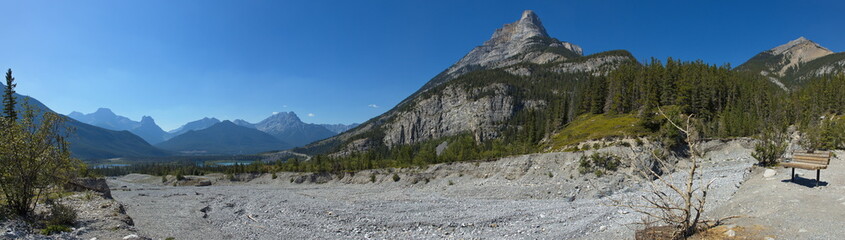 Fototapeta na wymiar Grotto Creek Trail at Canmore,Alberta,Canada,North America 