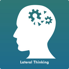 Vector Illustration of LateralThinking in an Infographic template. Editable Vector Icon