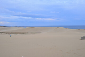 夜明けの鳥取砂丘 Tottori sand dunes at dawn Japan