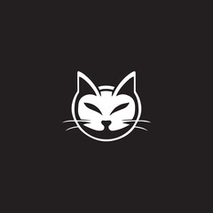 Cat logo , posive and negative logo , pet logo