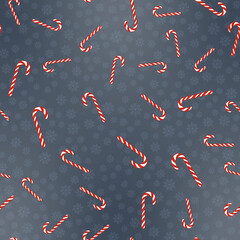Seamless Christmas candy cane pattern background