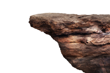 Rock isolated transparency background.	