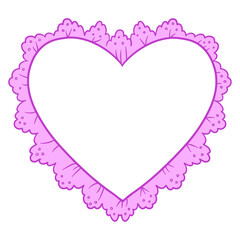 Purple Elegant Heart Frame