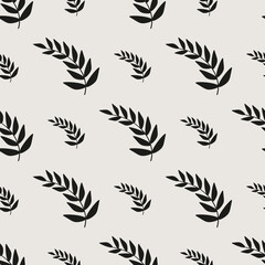 Essential monochrome geometric seamless vector pattern. Neutral geometry multi-use repeating pattern tile for packaging and backgrounds. 