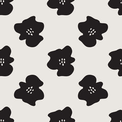 Essential monochrome geometric seamless vector pattern. Neutral geometry multi-use repeating pattern tile for packaging and backgrounds. 