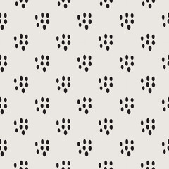 Fototapeta na wymiar Essential monochrome geometric seamless vector pattern. Neutral geometry multi-use repeating pattern tile for packaging and backgrounds. 