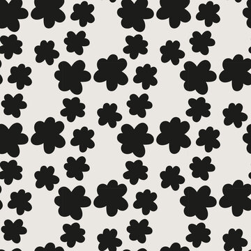 Essential monochrome geometric seamless vector pattern. Neutral geometry multi-use repeating pattern tile for packaging and backgrounds. 