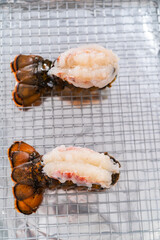 Garlic lobster tails