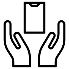 Obraz premium hand notepad icon