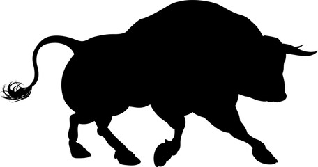 Silhouette Bull